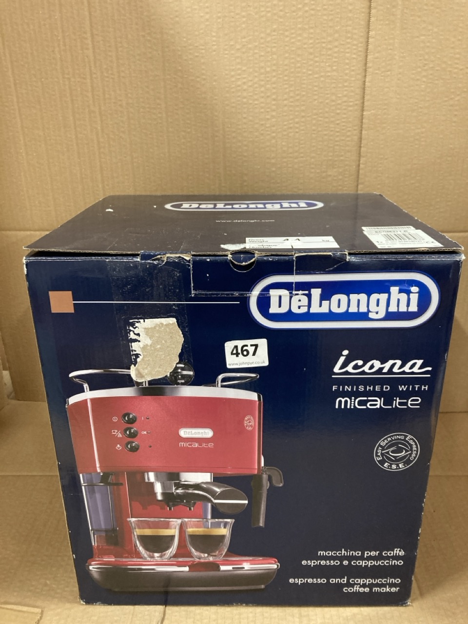 John Pye Auctions DELONGHI ICONA MICALITE ESPRESSO AND CAPPUCCINO