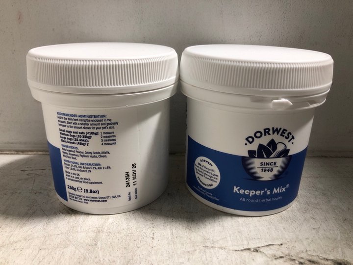 John Pye Auctions 6 X DORWEST HERBS KEEPERS MIX SUPPLEMENT FOR PETS