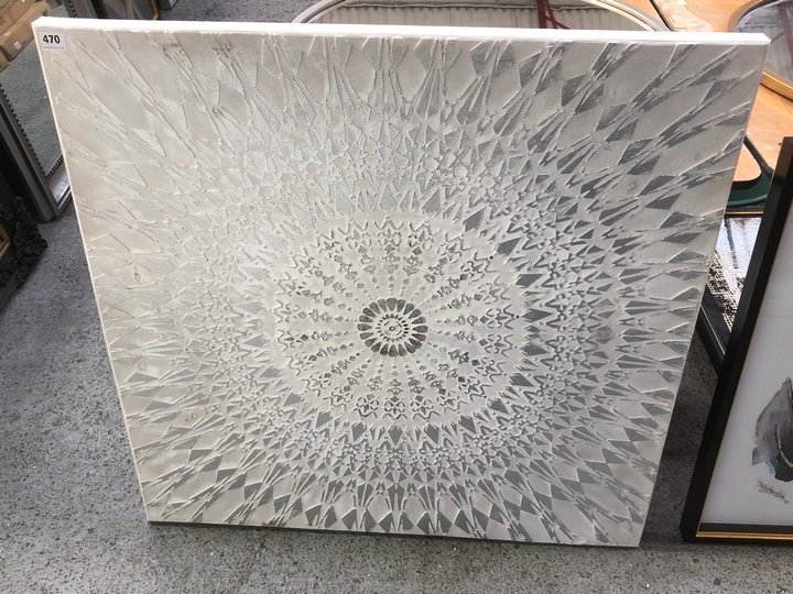 John Pye Auctions ROSHANI TEXTURED ART CANVAS 1000X45X1000MM RRP £