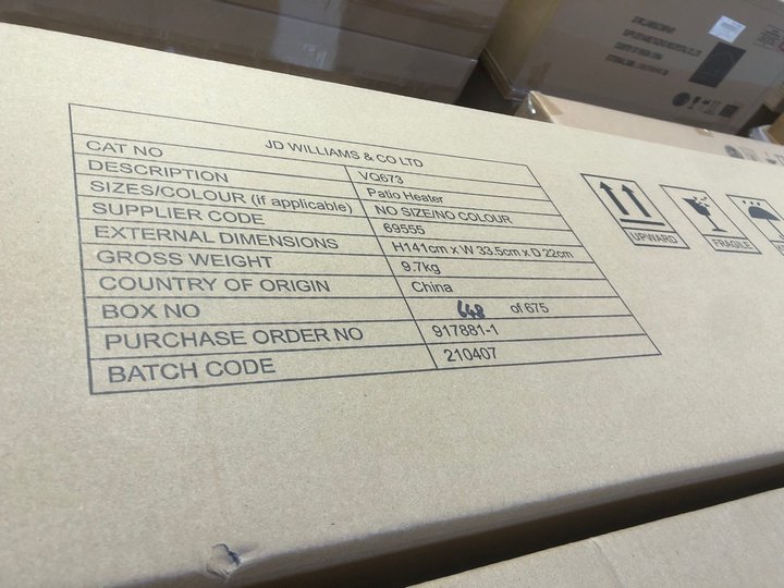 John Pye Auctions LA HACIENDA PATIO HEATER WITH SPEAKER RRP £299