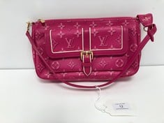 LOUIS VUITTON, MAXI MULTI POCHETTE PINK MONOGRAM CANVAS BAGS WITH PINK LEATHER. ITEM TO INCLUDE STRAP WITH AN ESTIMATED SIZE OF 27*16*7CM (ITEM INCLUDES A CERTIFICATE OF AUTHENTICITY) OAG5616