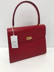 LOUIS VUITTON, MALESHERBES RED EPI HANDBAG WITH RED LEATHER. ITEM TO INCLUDE DUSTBAG WITH AN ESTIMATED SIZE OF 26*21*6CM (ITEM INCLUDES A CERTIFICATE OF AUTHENTICITY) AAX1651