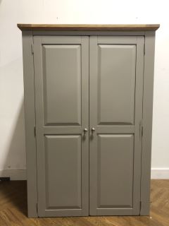 St Ives Natural Oak and Light Grey Painted Double WardrobeRRP £849.99