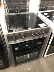 BEKO 60CM ELECTRIC COOKER SILVER XTC611S - RRP £429(COLLECTION OR OPTIONAL DELIVERY)