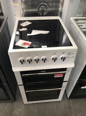 FLAVEL ELECTRIC CERAMIC COOKER WHITE MLB5CDW - RRP £379(COLLECTION OR OPTIONAL DELIVERY)