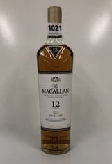 THE MACALLAN HIGHLAND SINGLE MALT 12 YEARS OLD SCOTCH WHISKY DOUBLE CASK 700ML ABV 40% (PLEASE NOTE: 18+YEARS ONLY. STRICTLY NO COURIER REQUESTS. COLLECTIONS MONDAY 12TH - FRIDAY 16TH FEBRUARY ONLY)