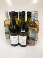 9 X BOTTLES OF RESERVE SAINT MARC SAUVIGNON 2022 TO INCLUDE 1 X LA DELFINA PINOT GRIGIO ASSORTED WINE TO INCLUDE (PLEASE NOTE: 18+YEARS ONLY. STRICTLY NO COURIER REQUESTS. COLLECTIONS MONDAY 12TH - F