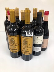 12 X BOTTLES OF ASSORTED WINE TO INCLUDE FINCA MANZONOS, GRAN CERDO AND CECCHI (PLEASE NOTE: 18+YEARS ONLY. STRICTLY NO COURIER REQUESTS. COLLECTIONS MONDAY 12TH - FRIDAY 16TH FEBRUARY ONLY)