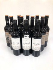 12 X BOTTLES OF ASSORTED WINE TO INCLUDE AVIOR MALBEC AND THE BIG TOP ZINFADEL (PLEASE NOTE: 18+YEARS ONLY. STRICTLY NO COURIER REQUESTS. COLLECTIONS MONDAY 12TH - FRIDAY 16TH FEBRUARY ONLY)