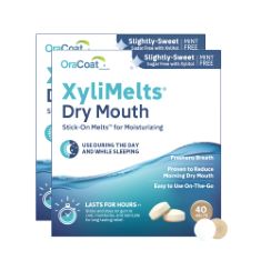 23 X ORACOAT XYLIMELTS MINT-FREE FOR DRY MOUTH, 40-COUNT.
