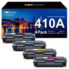 2 X GPC IMAGE COMPATIBLE TONER CARTRIDGES REPLACEMENT FOR HP CF410A 410X CF410X FOR COLOR LASERJET PRO M477FDW M477FNW M477FDN M452NW M377DW M452DN M452DW M477DW M477NW (BLACK CYAN MAGENTA YELLOW, 4-