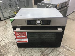BOSCH INTEGRATED COMPACT OVEN WITH MICROWAVE MODEL: CSG656BS7B