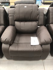 BLACK ROMA MASSAGE CHAIR (SLIT IN THE SKIRT AT THE BACK).