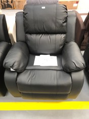 DON DESCANSO - TREVI BLACK RECLINING 160º RELAX MASSAGE ARMCHAIR WITH 8 SILENT MOTORS, LUMBAR HEAT, 4 ZONES MASSAGE SYSTEM AND ANTI-CUSHIONED PU. MASSAGE 4 ZONES AND FINISHED IN PU ANTI-QUARTZ [INCLU