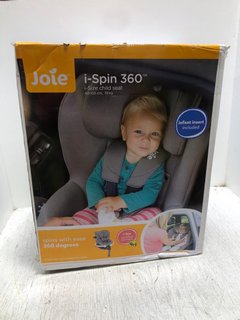 JOIE I-SPIN 360 I-SIZE CHILD SEAT 40-105CM IN COAL - RRP: £250.00: LOCATION - A*