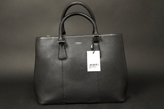OSPREY LONDON THE ADALINE LEATHER WORK BAG IN BLACK - RRP: £175.00: LOCATION - A0
