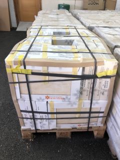PALLET OF RAK 500 X 330MM CERAMIC WALL TILES IN BEIGE MARBLE APPROX 50M2 TOTAL - RRP £2107 APPROX 988KG PER PALLET PLEASE BRING SUITABLE VEHICLE: LOCATION - D2 (KERBSIDE PALLET DELIVERY)