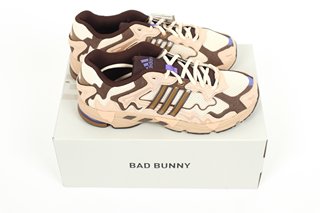 ADIDAS X BAD BUNNY RESPONSE CI TRAINERS IN ECRTIN/BROSTR/EARSTR - SIZE UK8.5 - RRP £140: LOCATION - BOOTH