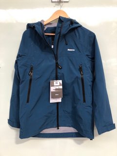 FINISTERRE WOMENS STORMBIRD JACKET IN KINGFISHER - SIZE SMALL - RRP £250: LOCATION - BOOTH