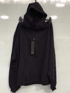 REPRESENT INITIAL HOODIE IN JET BLACK - SIZE LARGE - RRP £150: LOCATION - BOOTH