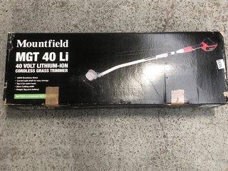 MOUNTFIELD MGT 40 LI 40V LITHIUM-ION CORDLESS GRASS TRIMMER - RRP £100.00: LOCATION - BR2