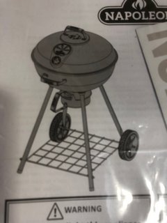 NAPOLEON NK22K-LEG-2 22" CHARCOAL KETTLE GRILL BBQ - RRP £350.00: LOCATION - BR2