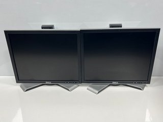 2 X DELL 1708FPF/1708FPT MONITORS IN BLACK/SILVER (UNITS ONLY) [JPTM108422]