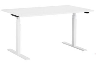 Q20 ELECTRIC SIT-STAND DESK IN WHITE 100 X 70CM - RRP £1265: LOCATION - C2