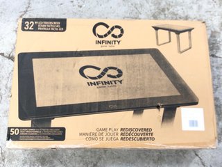 32" INFINITY GAME TABLE, TOUCHSCREEN 50 CLASSIC GAMES BUILT IN RRP £899: LOCATION - A2