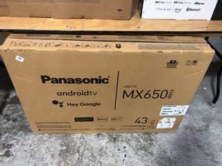 PANASONIC ANDROID TV HEY GOOGLE LED MX650SERIES 43" RRP £349: LOCATION - A1