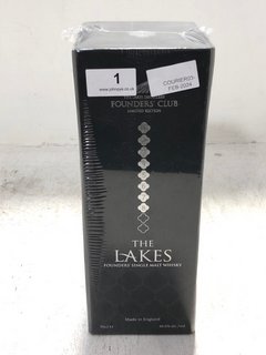 (COLLECTION ONLY) FOUNDERS CLUB LIMITED EDITION THE LAKES CLUB NUMBER 8 SINGLE MALT WHISKEY 70CL 46.6% RRP £150 (PLEASE NOTE: 18+YEARS ONLY. ID MAY BE REQUIRED): LOCATION - BR1