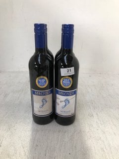 (COLLECTION ONLY) 4 X BOTTLES OF BAREFOOT MERLOT RED WINE 75CL 13.5% (PLEASE NOTE: 18+YEARS ONLY. ID MAY BE REQUIRED): LOCATION - BR1