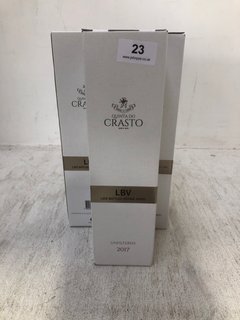 (COLLECTION ONLY) 3 X BOXED QUINTA DO CRASTO LBV PORTO 75CL 20% (PLEASE NOTE: 18+YEARS ONLY. ID MAY BE REQUIRED): LOCATION - BR1