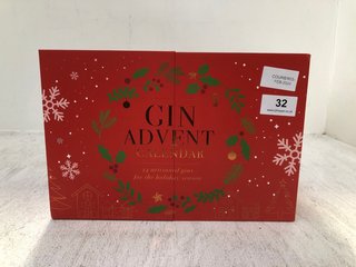 (COLLECTION ONLY) WHITLEY NEILL GIN ADVENT CALENDAR CONTAINS DIFFERENT FLAVOURED MINIATURE GINS FOR EACH DAY (PLEASE NOTE: 18+YEARS ONLY. ID MAY BE REQUIRED): LOCATION - BR2