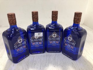 (COLLECTION ONLY) 4 X BOTTLES OF SLINGSBY PREMIUM GIN 70CL 42% (PLEASE NOTE: 18+YEARS ONLY. ID MAY BE REQUIRED): LOCATION - BR2