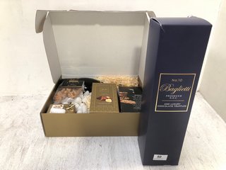 (COLLECTION ONLY) BAGLIETTI PROSECCO D.O.C & LUXURY TRUFFLE GIFT BOX TO ALSO INCLUDE GIFT BOX OF ALL BUTTER FUDGE, PRALINE COLLECTION, SUN DRIED TOMATO BISCUITS & CHOCCY SCOFFY (PLEASE NOTE: 18+YEARS