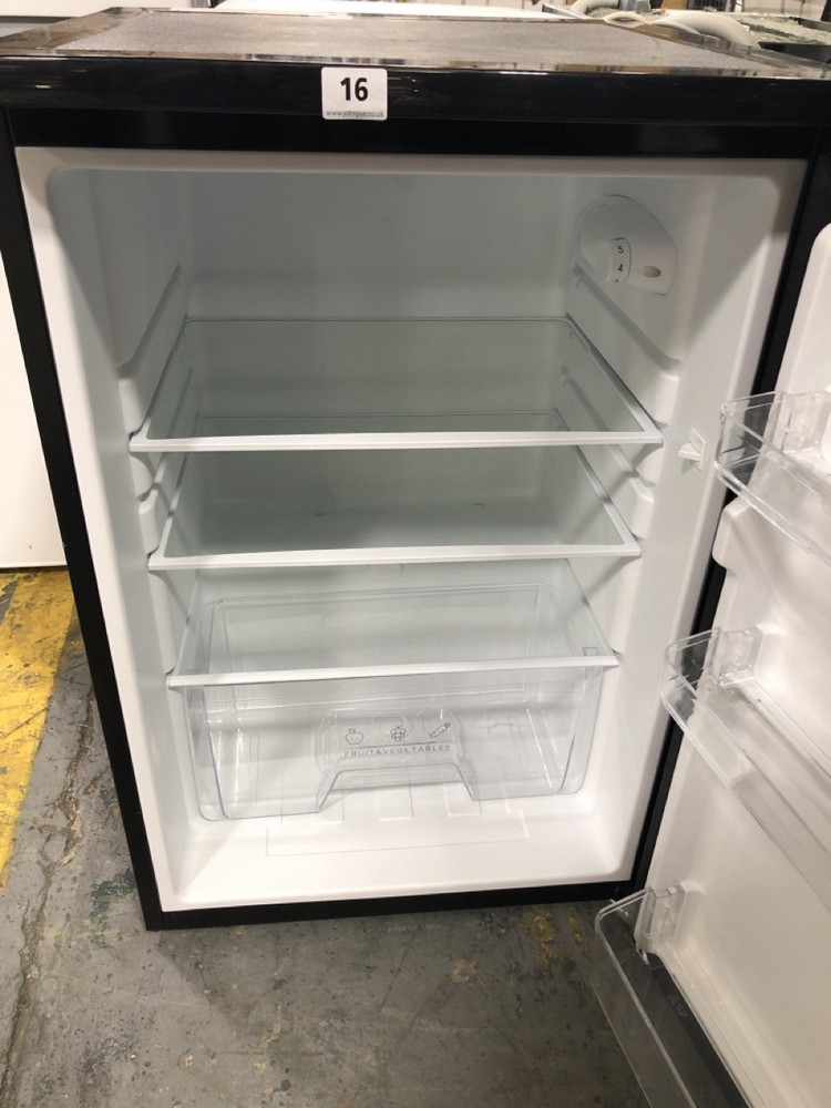 John Pye Auctions SWAN UNDER COUNTER FRIDGE BLACK SR70201B RRP £159