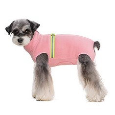 26 X DOG RECOVERY SUIT WARM VEST JACKET,PET WINTER FLEECE ONESIE SWEATER WITH D-RING AND REFLECTIVE STRIPS,COLD WEATHER COAT FOR SMALL MEDIUM DOGS CATS_XL(DARK PINK) - TOTAL RRP £281: LOCATION - A RA