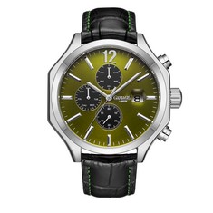 GAMAGES OF LONDON LIMITED EDITION HAND ASSEMBLED OPULENCE AUTOMATIC STEEL OLIVE RRP £695 SKU:GA1412: LOCATION - A10