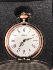 MENS EDISON POCKET WATCH WITH CHAIN : LOCATION - A10