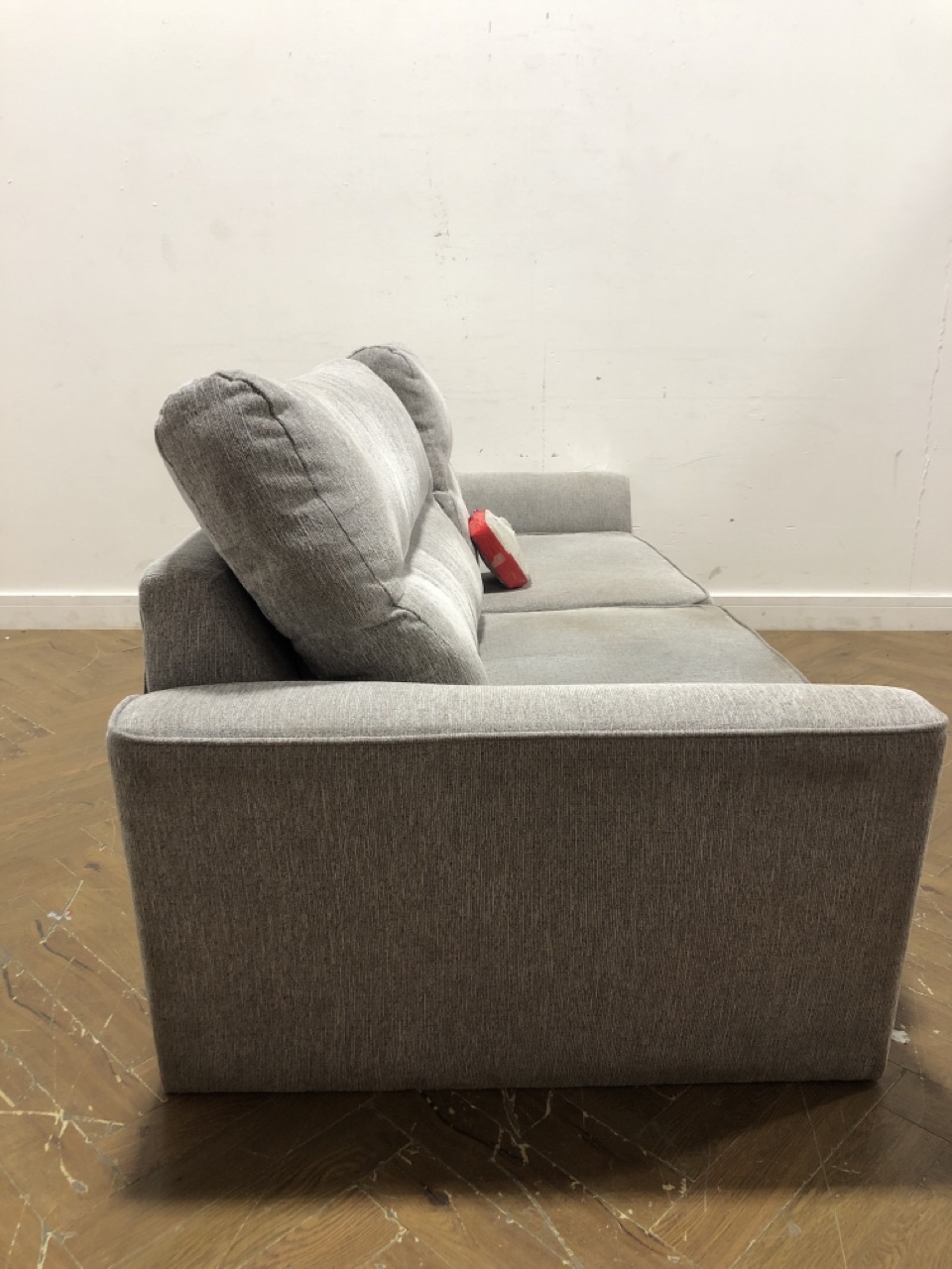 John Pye Auctions OAK FURNITURELAND JENSEN 4 SEATER SOFA SILVER