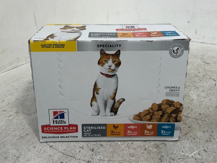 John Pye Auctions 4 X PACKS OF HILLS SCIENCE PLAN WET CAT FOOD BBE