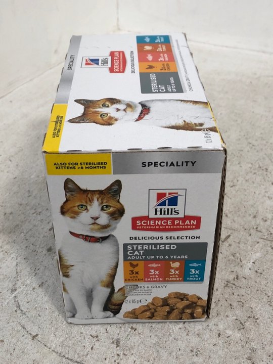 John Pye Auctions 4 X PACKS OF HILLS SCIENCE PLAN WET CAT FOOD BBE