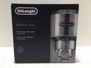 DELONGHI DEDICA STYLE ESPRESSO & CAPPUCCINO MACHINE IN GREY - RRP: £249.00: LOCATION - BR17