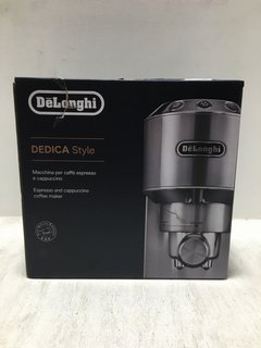 DELONGHI DEDICA STYLE ESPRESSO & CAPPUCCINO MACHINE IN BLACK - RRP: £249.00: LOCATION - BR17