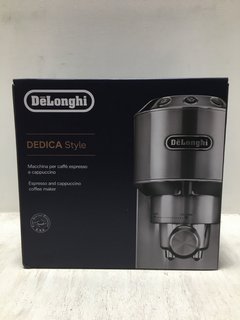 DELONGHI DEDICA STYLE ESPRESSO & CAPPUCCINO MACHINE IN BLACK - RRP: £249.00: LOCATION - BR17