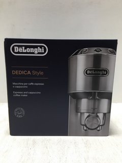 DELONGHI DEDICA STYLE ESPRESSO & CAPPUCCINO MACHINE IN GREY - RRP: £249.00: LOCATION - BR17