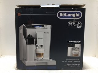 DELONGHI ELETTA CAPPUCCINO TOP BEAN TO CUP COFFEE & AUTOMATIC CAPPUCCINO MAKER IN WHITE - RRP: £749.00: LOCATION - BR17