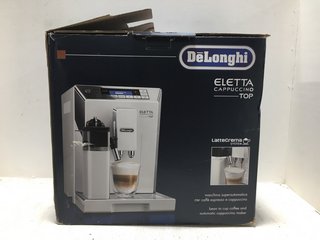 DELONGHI ELETTA CAPPUCCINO TOP BEAN TO CUP COFFEE & AUTOMATIC CAPPUCCINO MAKER IN BLACK - RRP: £749.00: LOCATION - BR17