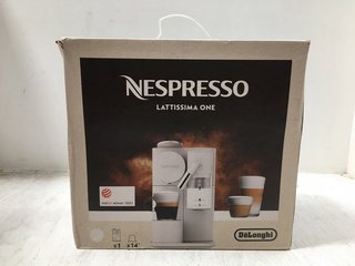 NESPRESSO LATTISSIMA ONE IN PORCELAIN WHITE - RRP: £279.00: LOCATION - BR15